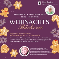 Weihnachtsbäckerei mit Olga Gauks und der Zuckertütenfee Romy